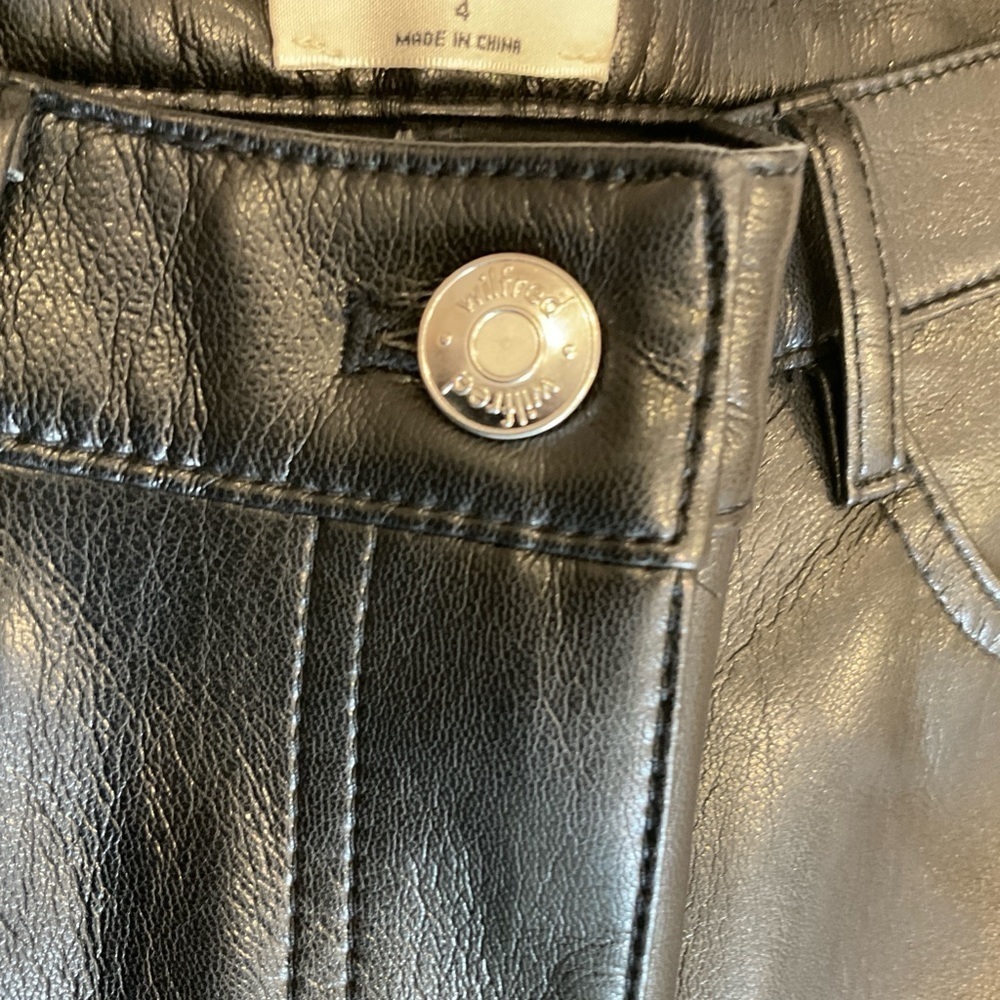 Wilfred The Melina Vegan Leather High-waisted Pant Black Size 4 - Picture 11 of 16